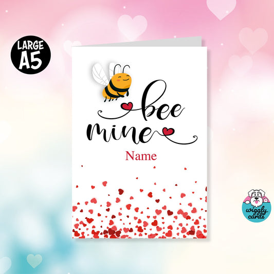 Bee my Valentine - Valentine's Day card