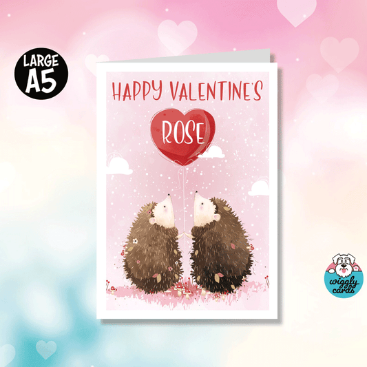 Hedghogs in love - Valentine's Day card