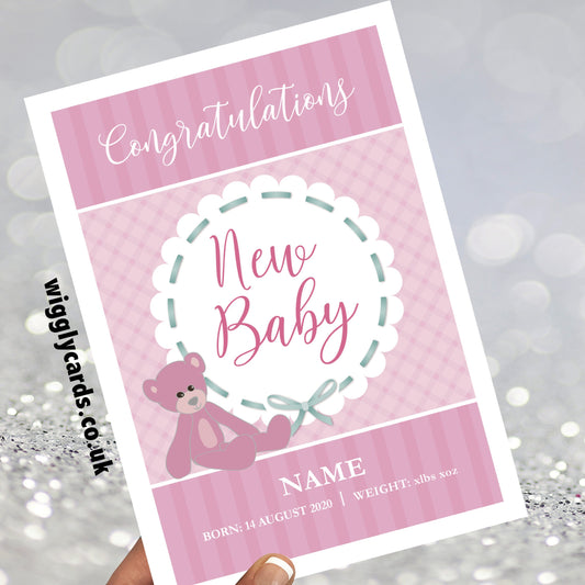 Congratulations New baby bear card