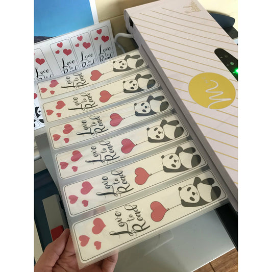 Bookmark - laminated - panda design - FREE with 2 card or more purchases