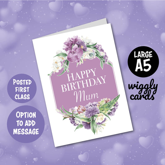 Lilac Orchid Birthday card
