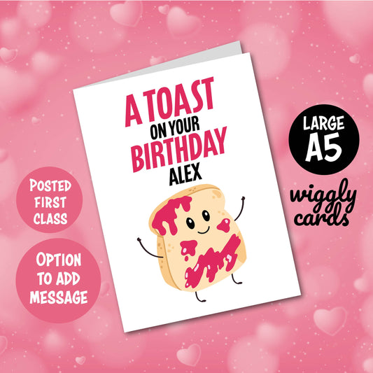 A toast on your birthday card