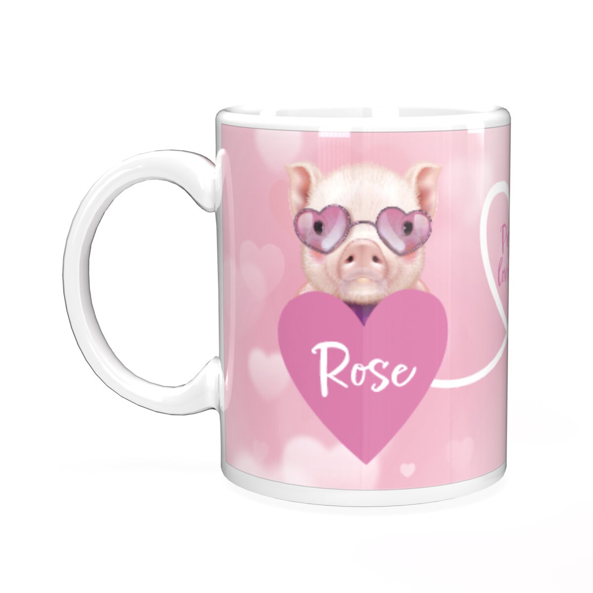 Pig piggin love you personalised mug
