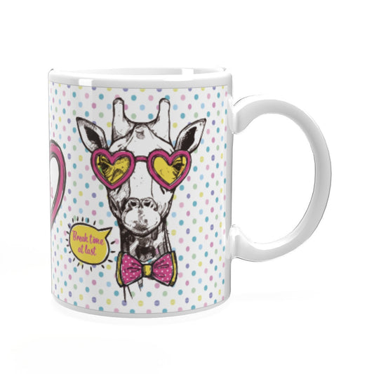 Giraffe personalised mug