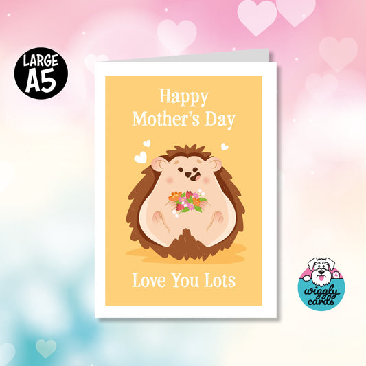 Hedgehog mothers day card
