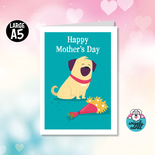 Pug Mothers day card