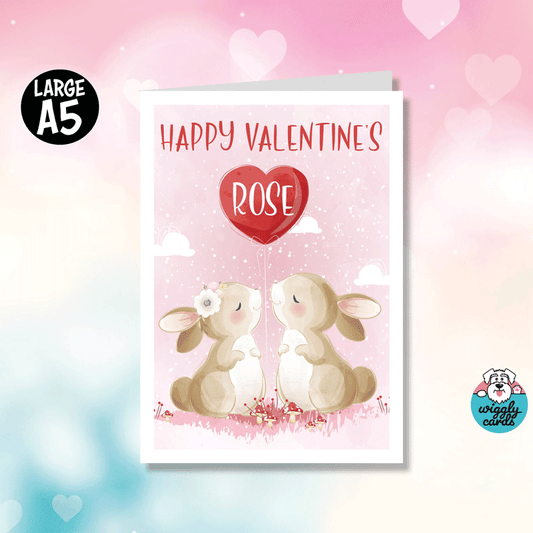 Rabbits in love - Valentine's Day card