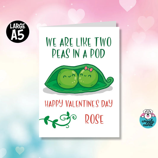 Two peas in a pod - Valentine's Day card