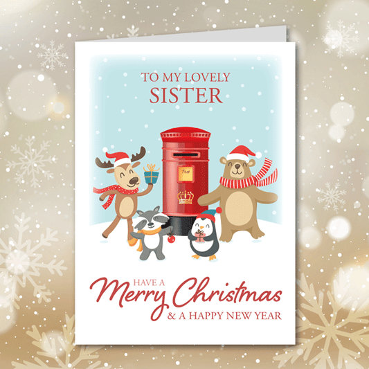 Cute letterbox Christmas card