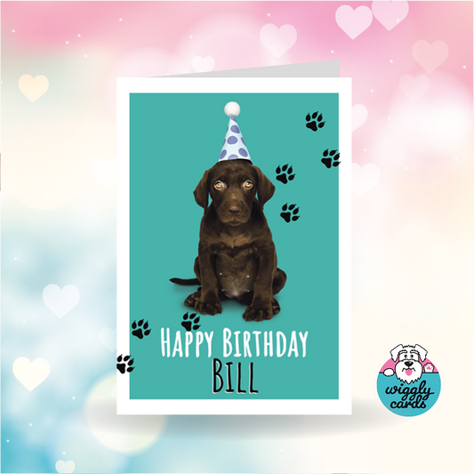 Labrador dog birthday card
